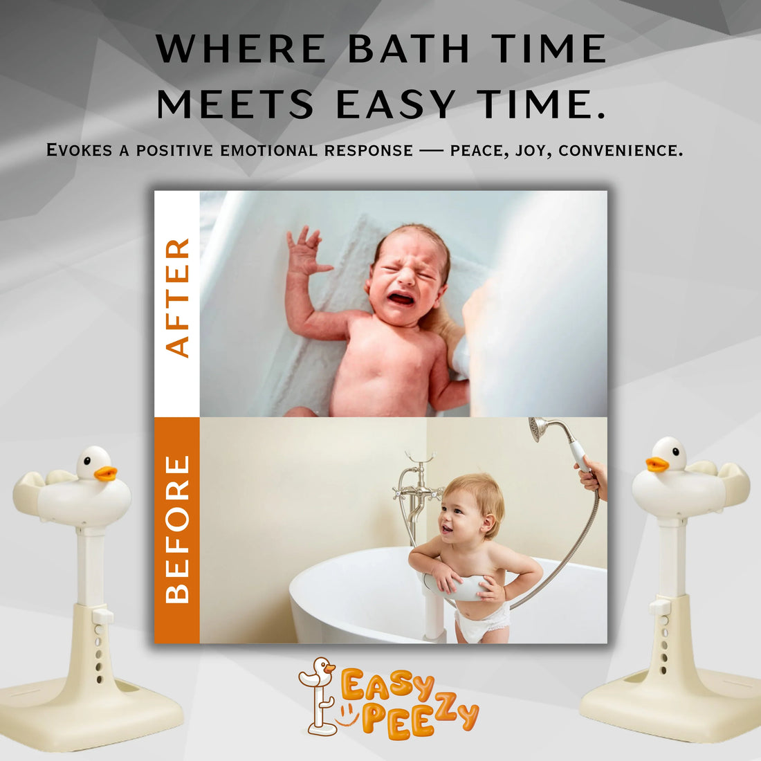 What makes the easypeezy concept different from every other bath stand?