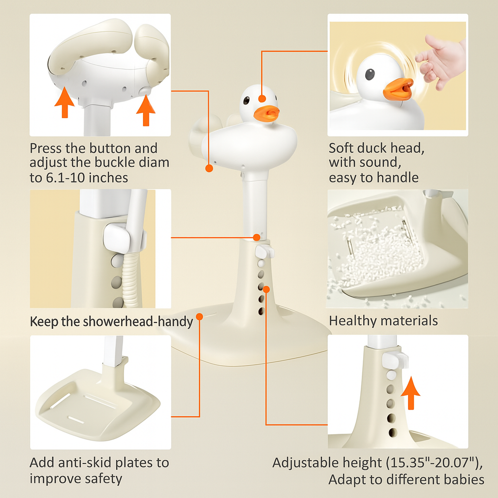 Adjustable Height Baby Shower Stand